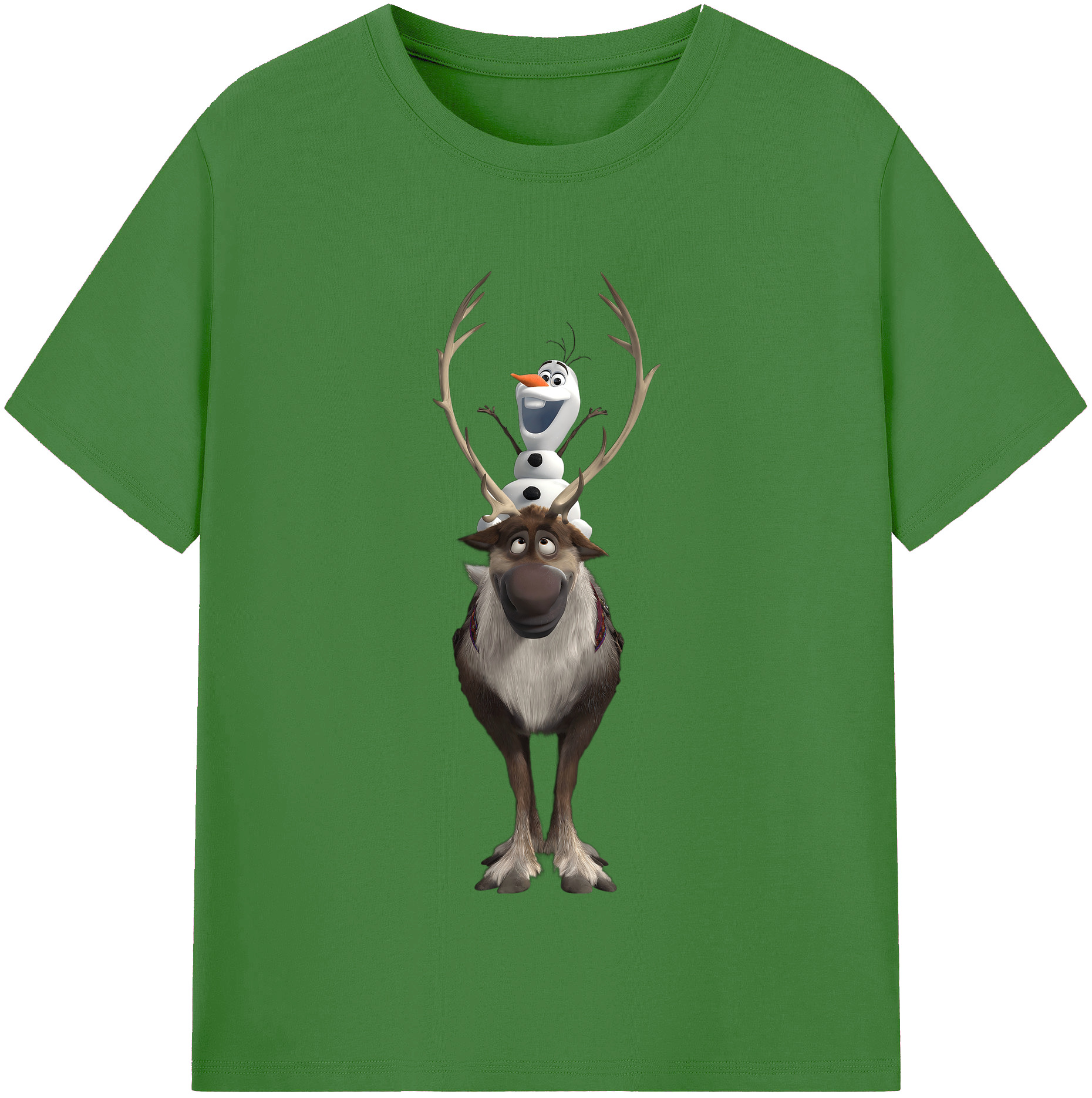 （画像用） アナと雪の女王 アンナ エルサ Frozen Anna Elsa レディースカジュアルプリントTシャツ（綿100％）